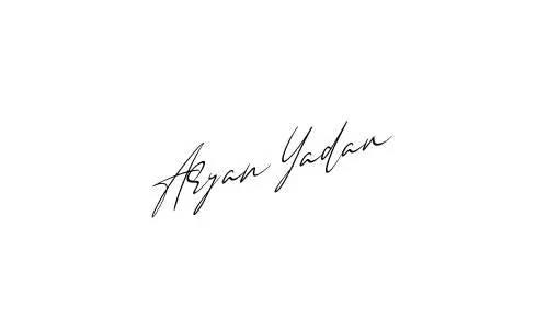 Aryan Yadav name signature
